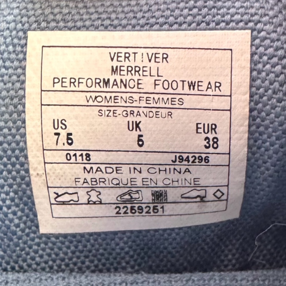 Merrell Leather Slip-on Shoes Inde Lave Vertiver Size 7.5 - Picture 12 of 13